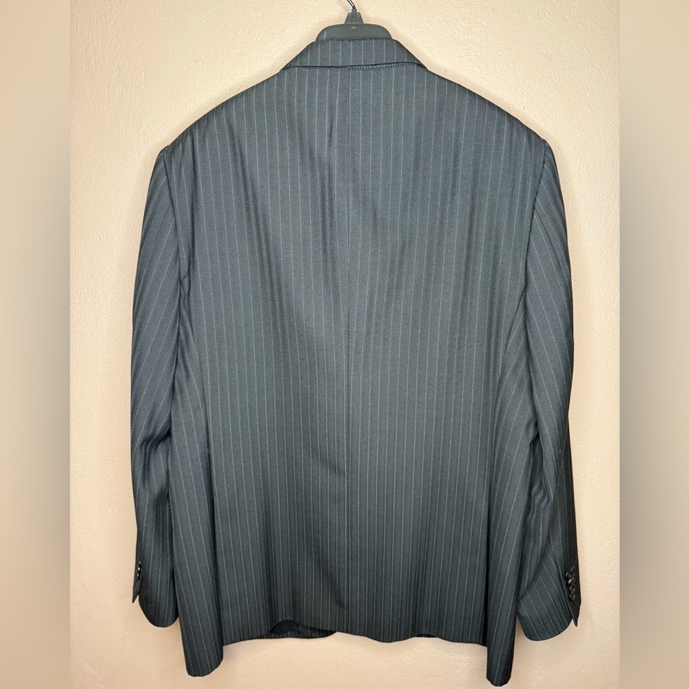 Versace Classic V2 Men's Vintage Pinstripe Wool-blend Blazer Suit Coat Size 58R - Picture 8 of 15